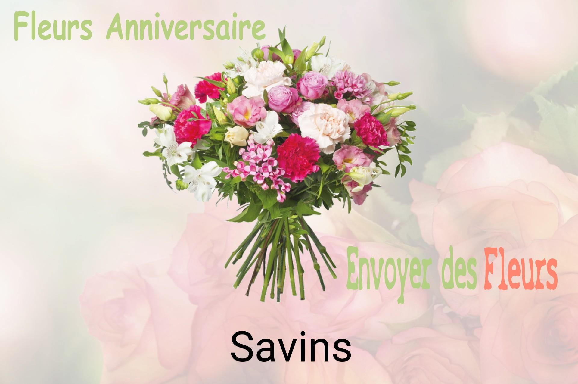 Bouquet de fleurs d’anniversaire livré à Savins